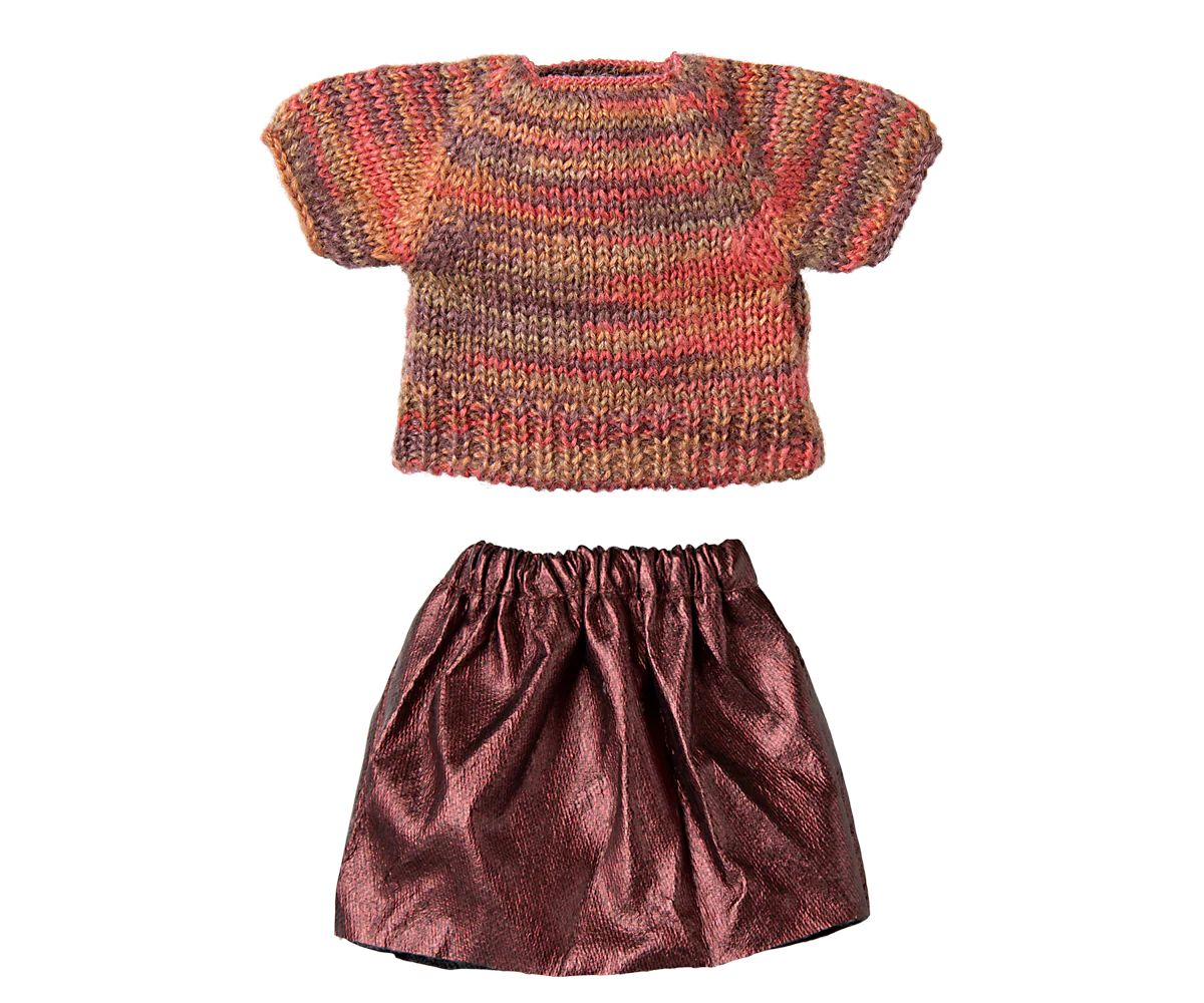 Clothes for Mum Mouse - Skirt and Knitted Blouse-Little Sprout