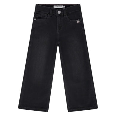 Girl Wide Leg Denim Dark Grey Little Sprout