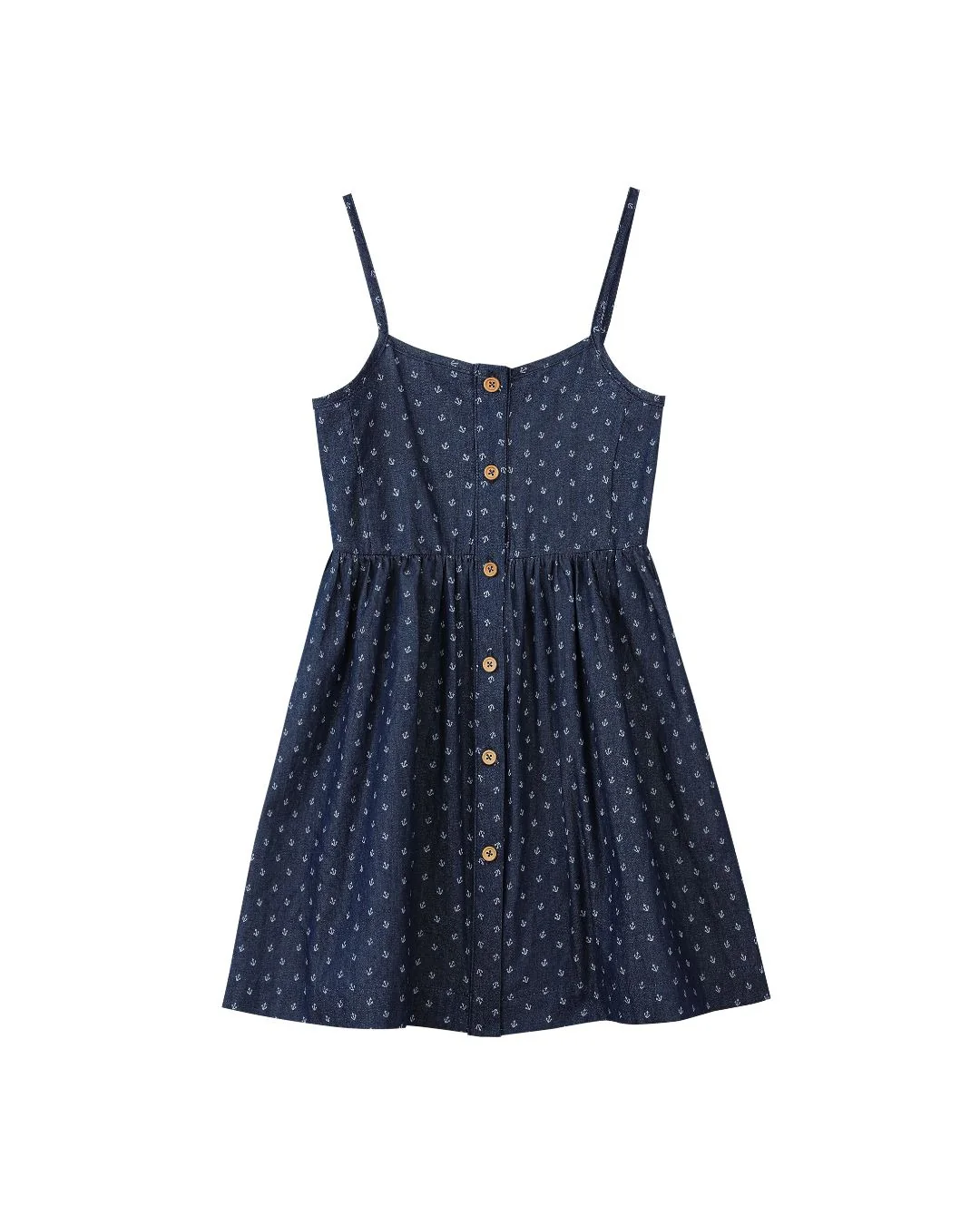 Brooklyn Dress Navy Anchor Vignette Little Sprout