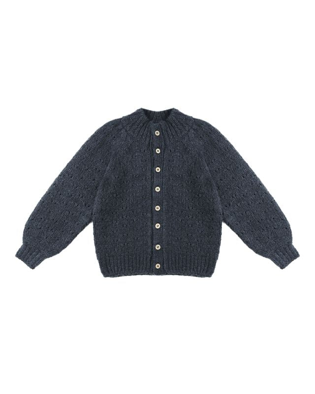 Tulip Cardigan Navy Little Sprout