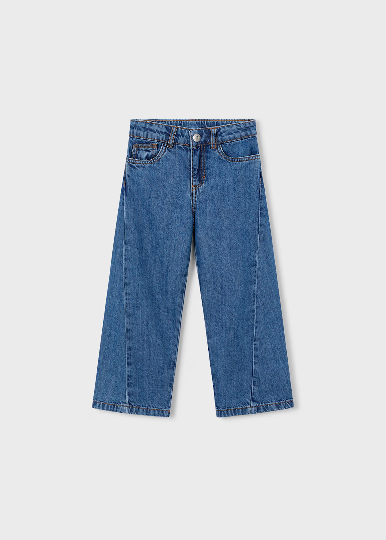 Mayoral Girl Loose Fit Jeans Dark Denim Little Sprout