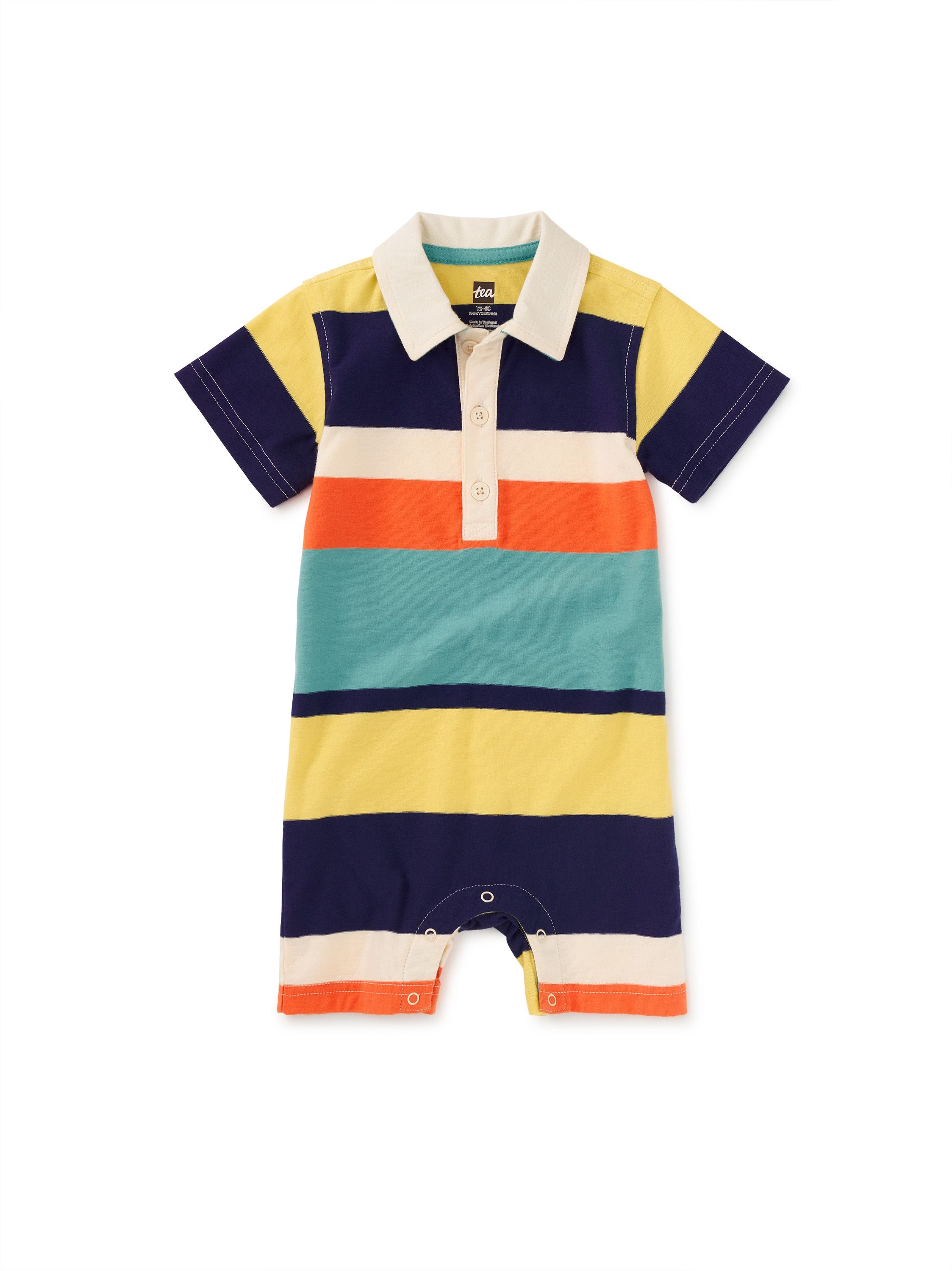 Polo Baby Romper - Patina