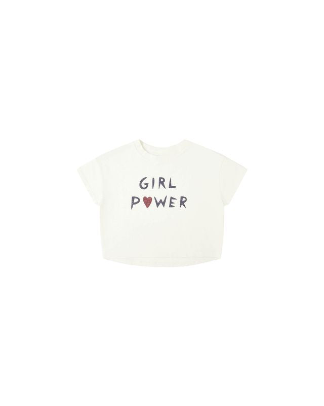 Rylee Boxy Tee Girl Power Little Sprout