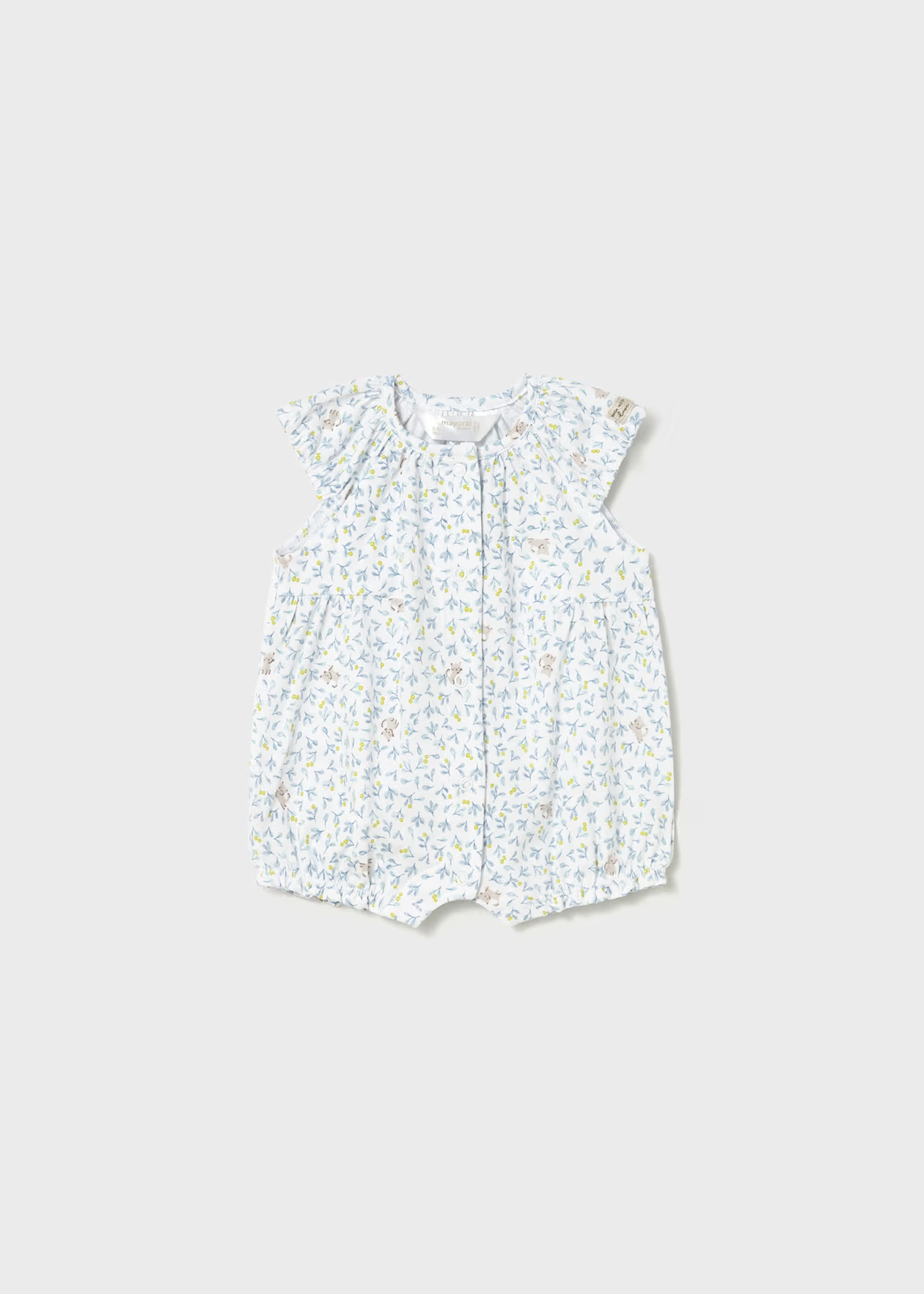 Mayoral Newborn Girl Printed Romper Lagoon Little Sprout