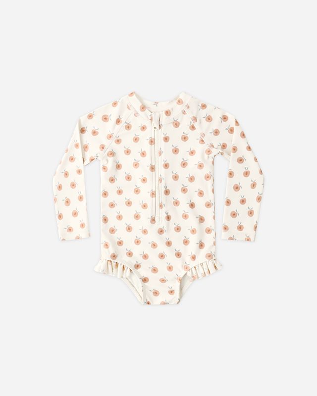 Rashguard One Piece Peaches Natural Rylee + Cru Little Sprout