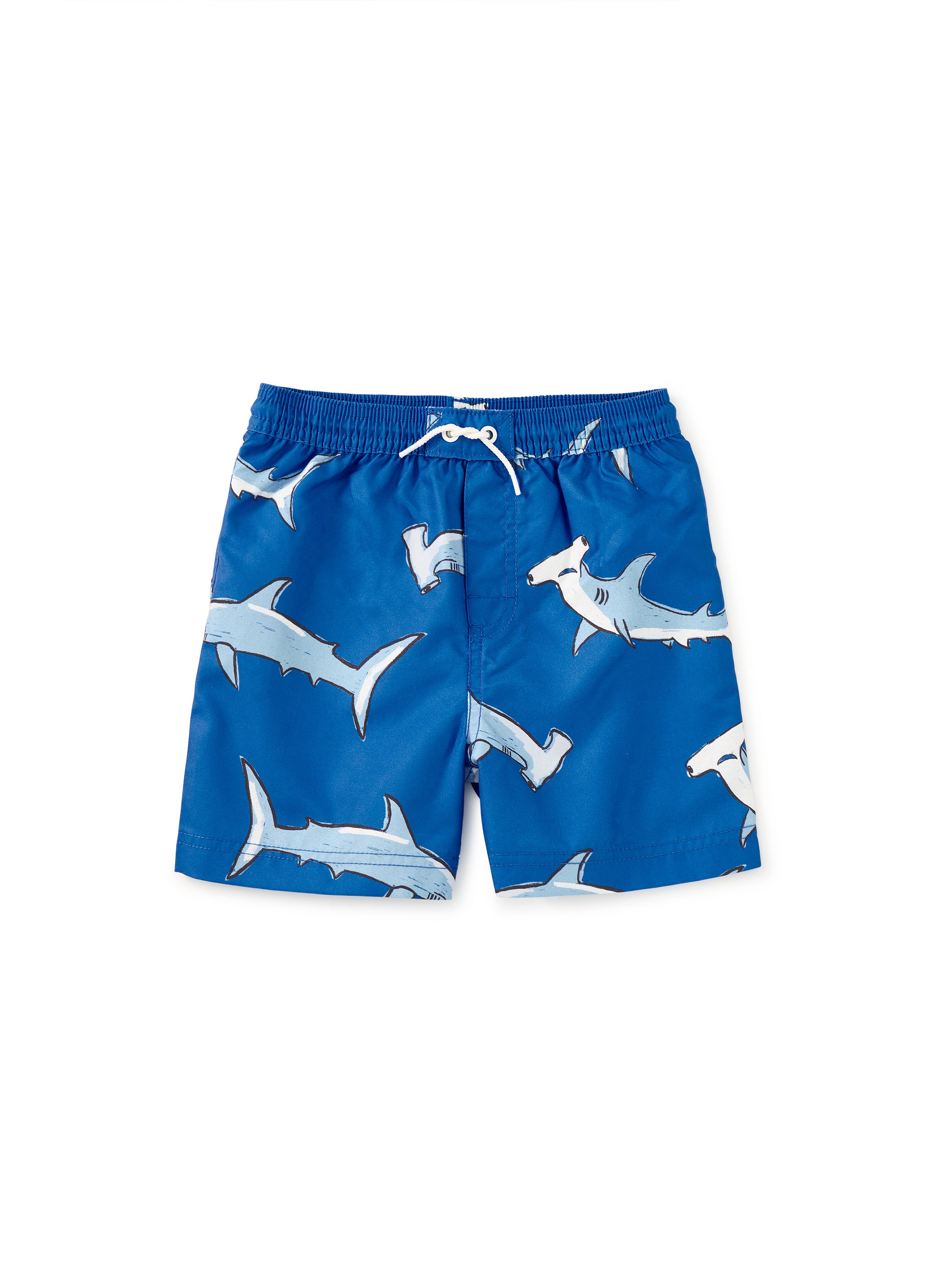 Tea Collection Mid Length Swim Trunks Hammerhead Sharks Little Sprout