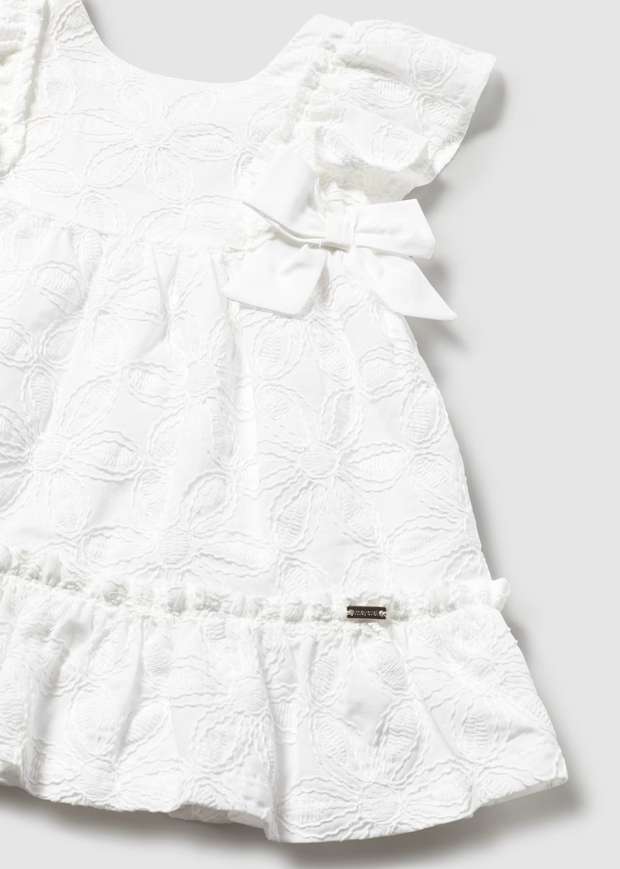 Baby Embroidered Dress - White