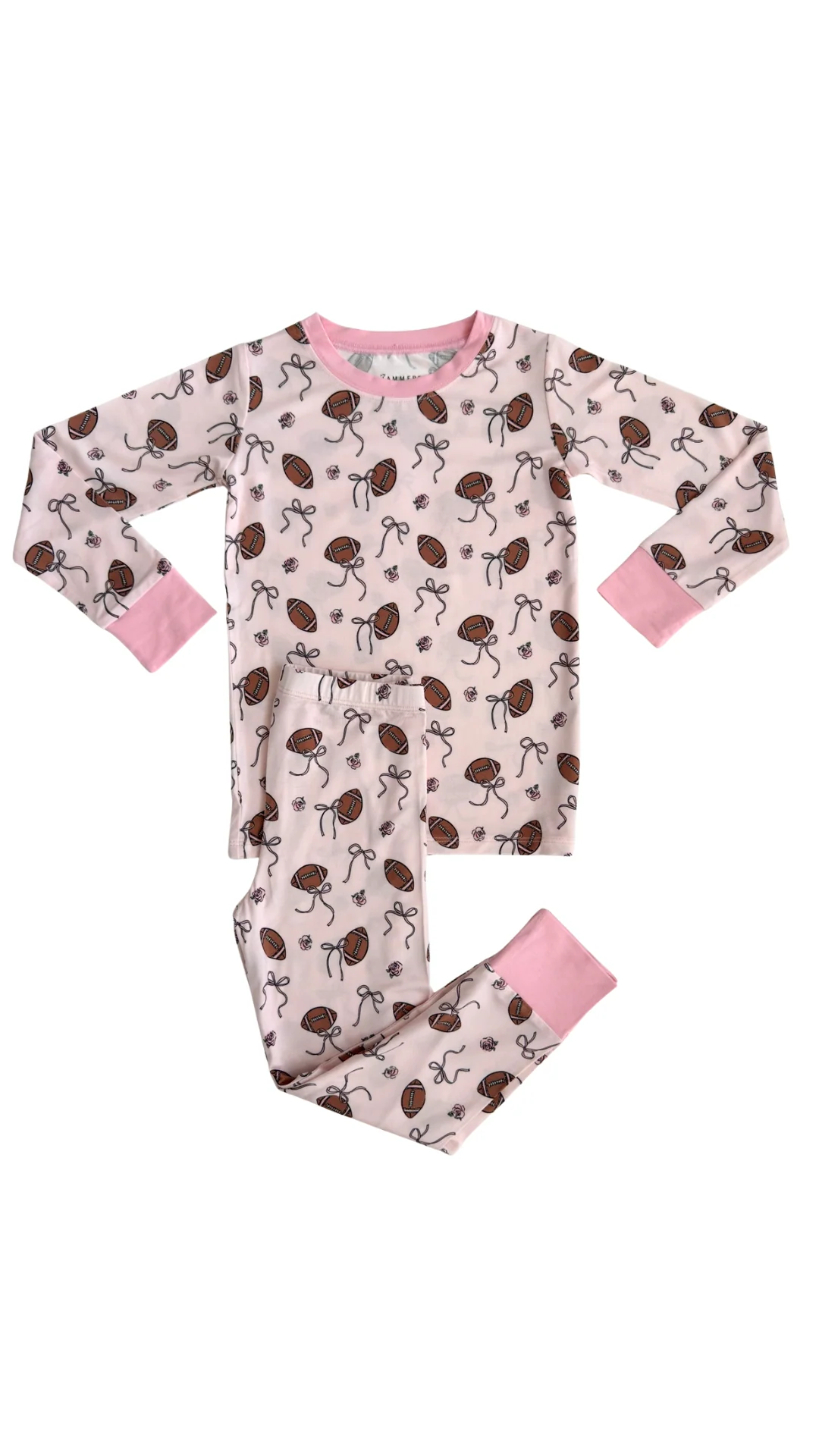 In My Jammers Blush Football Two Piece Set Little Sprout
