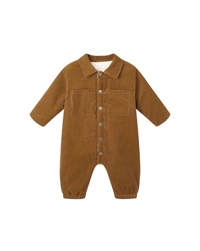 Cord Baby Jumpsuit Golden Little Sprout
