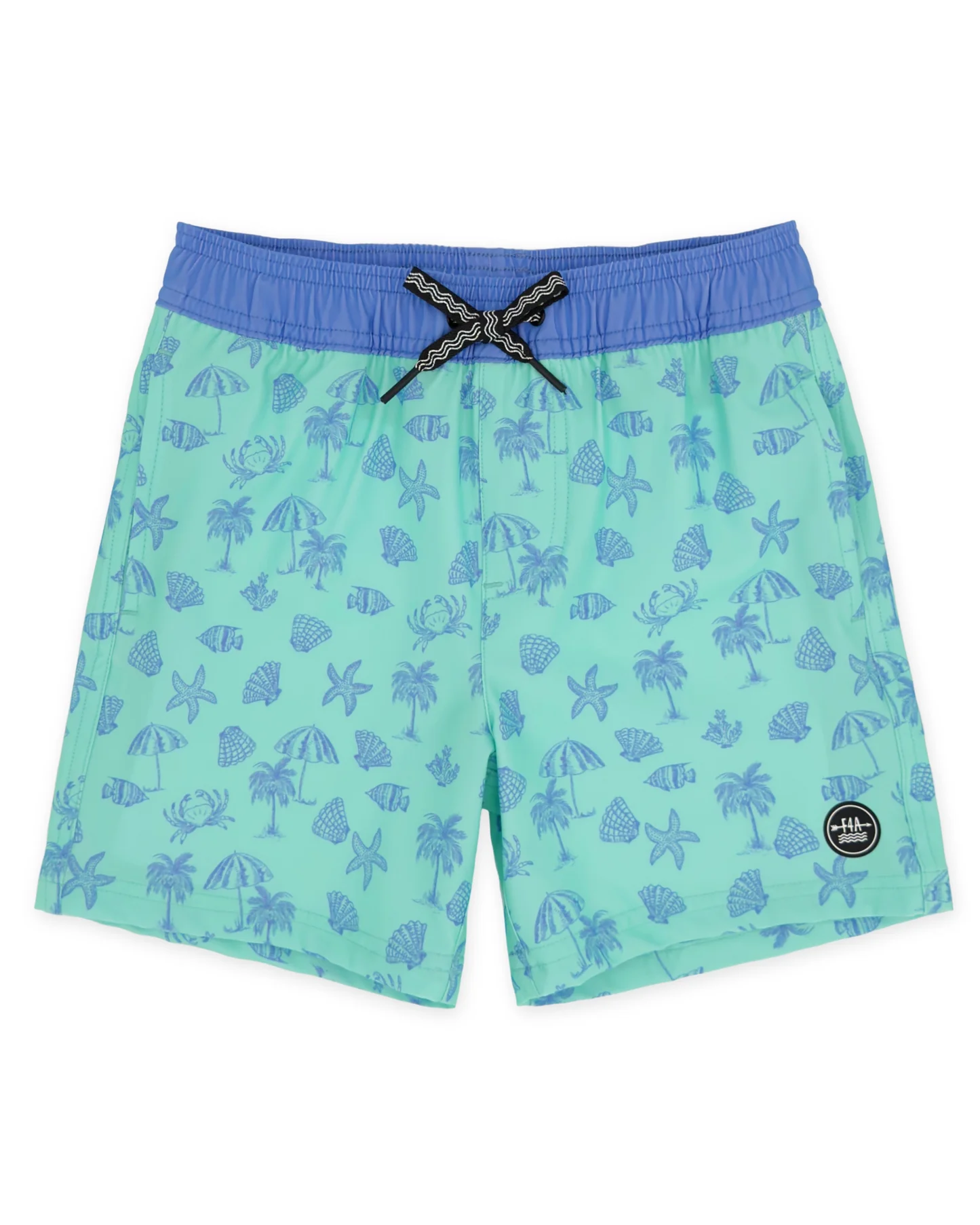 Feather 4 Arrow Volley Trunk Aqua Crystal