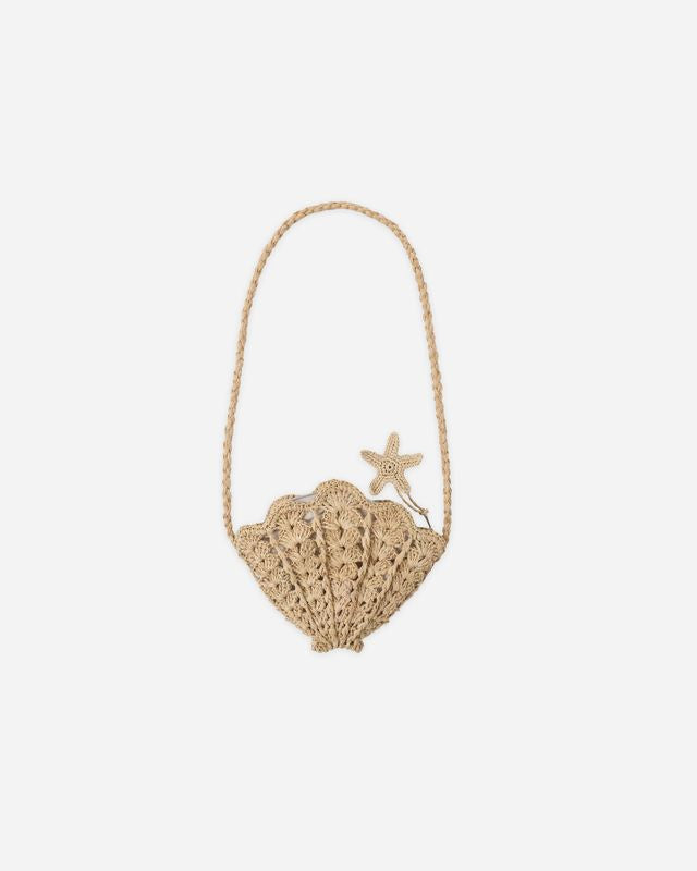 Rylee and Cru Shell Purse Straw Little Sprout
