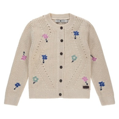 Cream Embroidered Cardigan Little Sprout Babyface