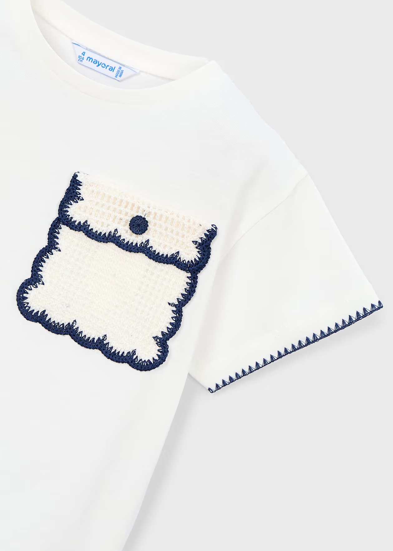 Applique T-Shirt - Ecru