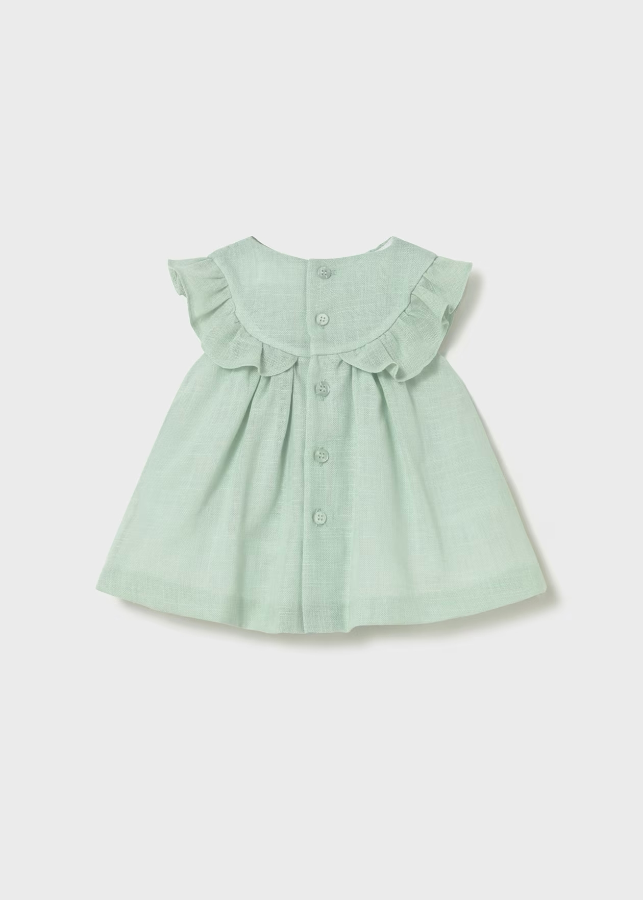 Newborn Smocked Dress - Aqua