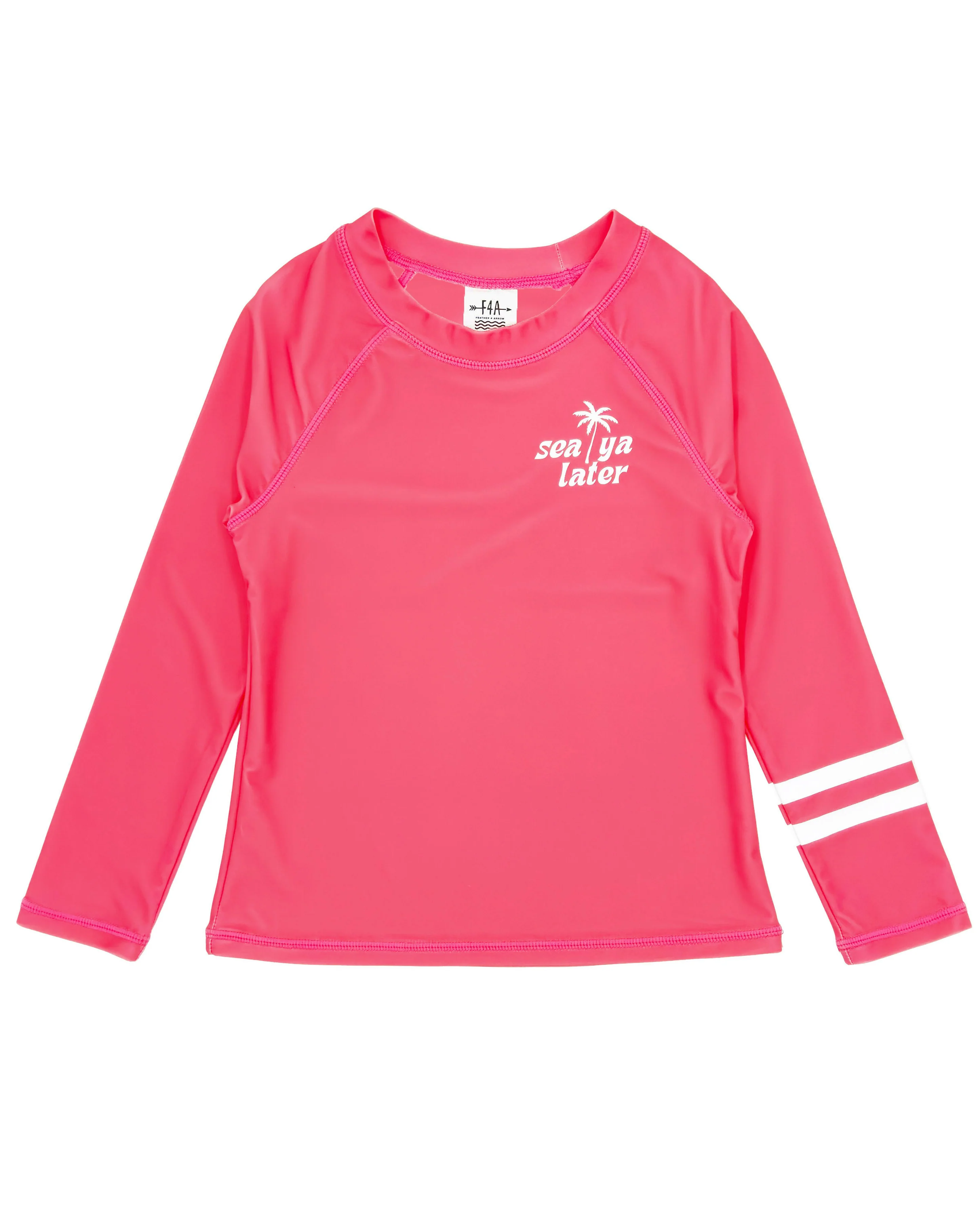 Sea Ya Long Sleeve Rashguard - Hot Coral