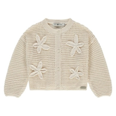 Babyface Girls Cardigan Ivory Little Sprout
