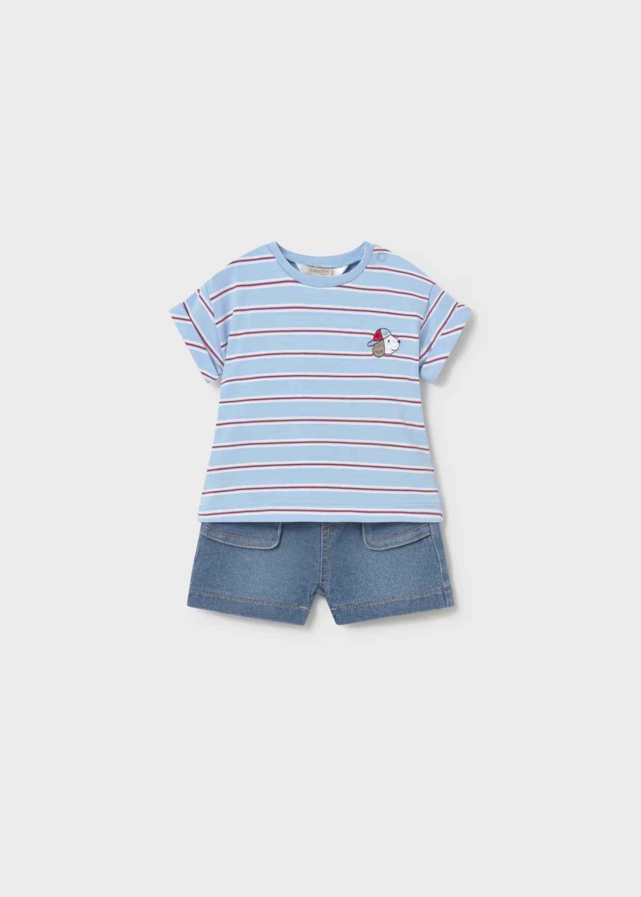 Mayoral Newborn Boy Shorts and T Shirt Set Tide Little Sprout