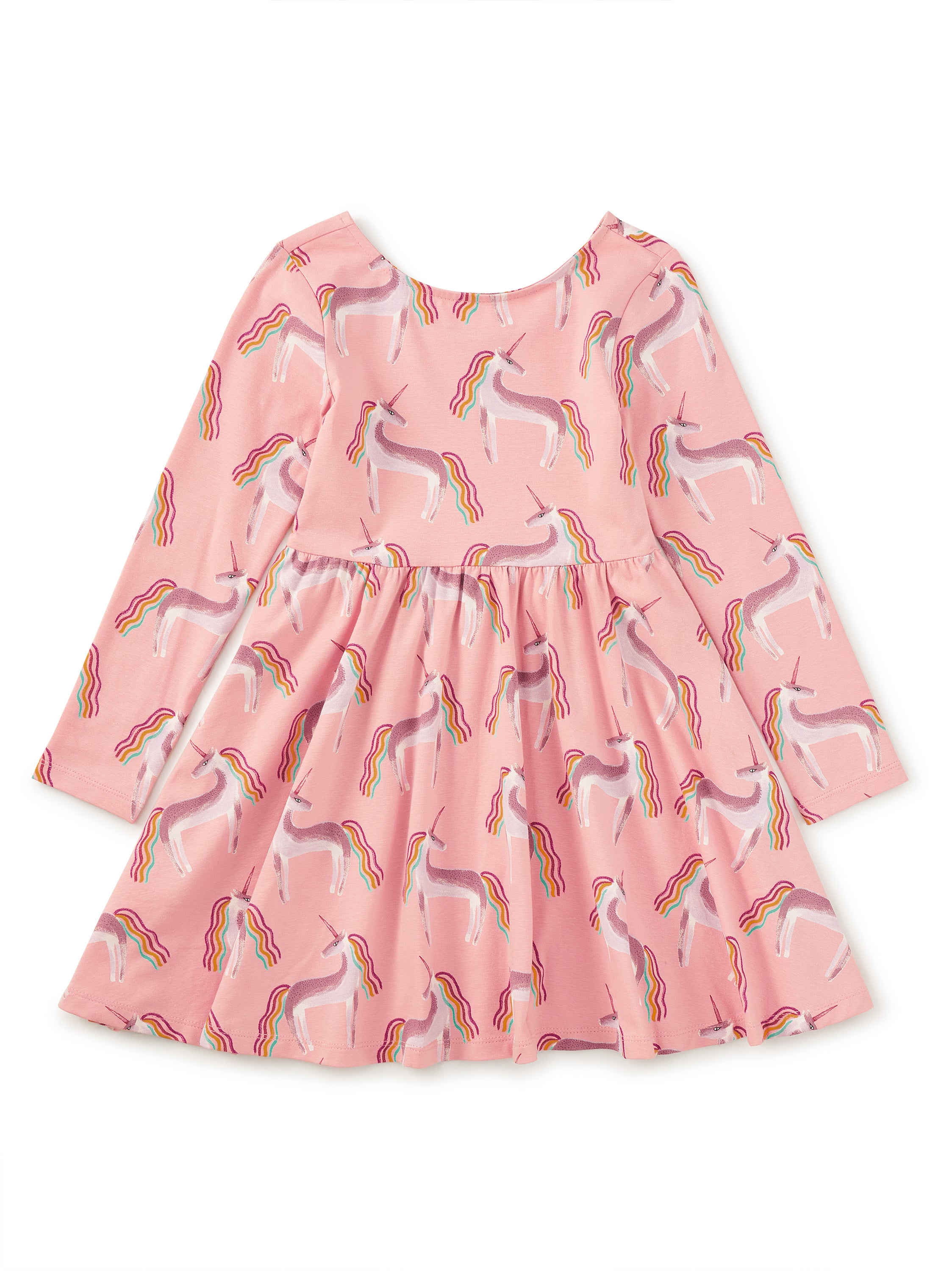 Printed Ballet Dress Rainbow Unicorn Tea Collection Little Sprout