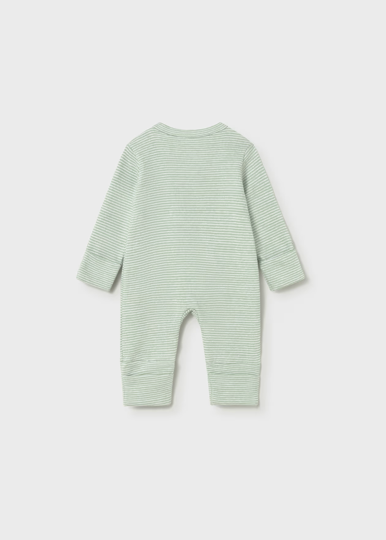 Newborn Boy Striped One Piece - Algae