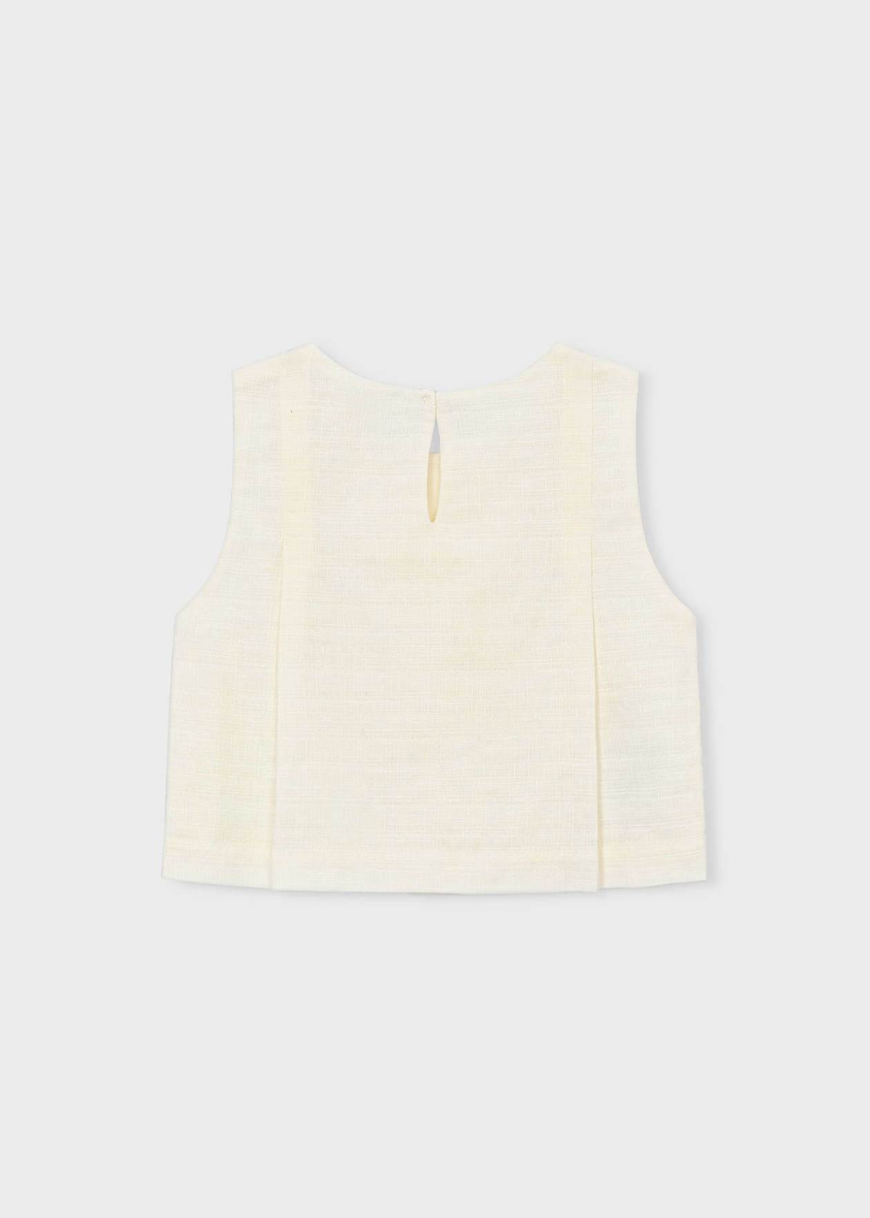 Girl Bow Top - Bone