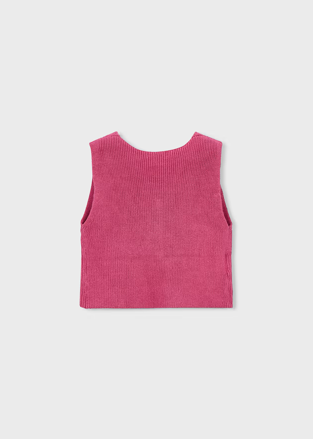 Vest with Heart Buttons - Petal