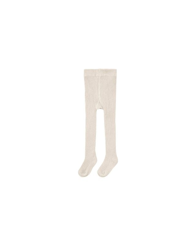 Rylee + Cru Ribbed Tights Natural Little Sprout