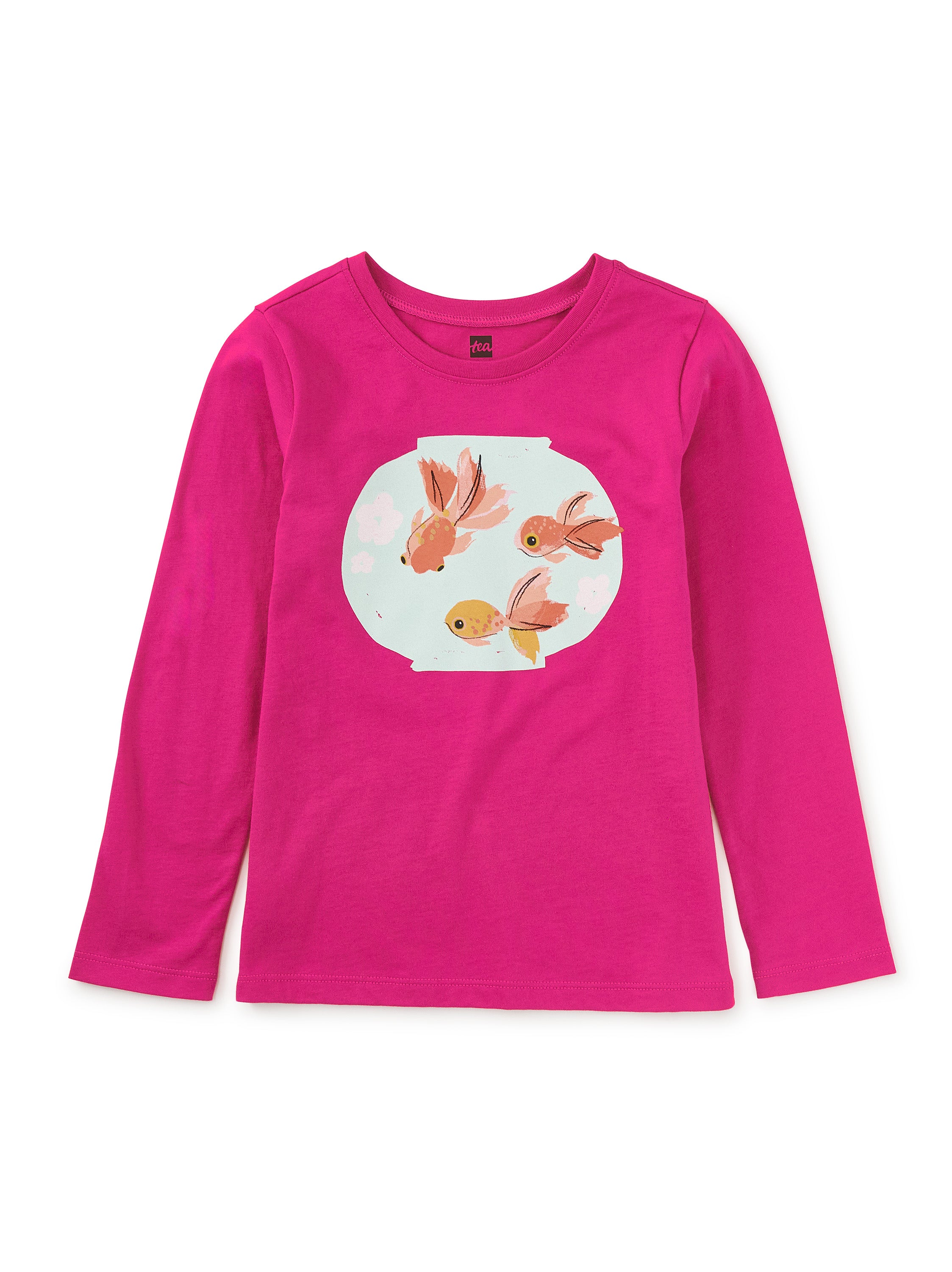 Goldfish Graphic Tee Fuchsia Little Sprout