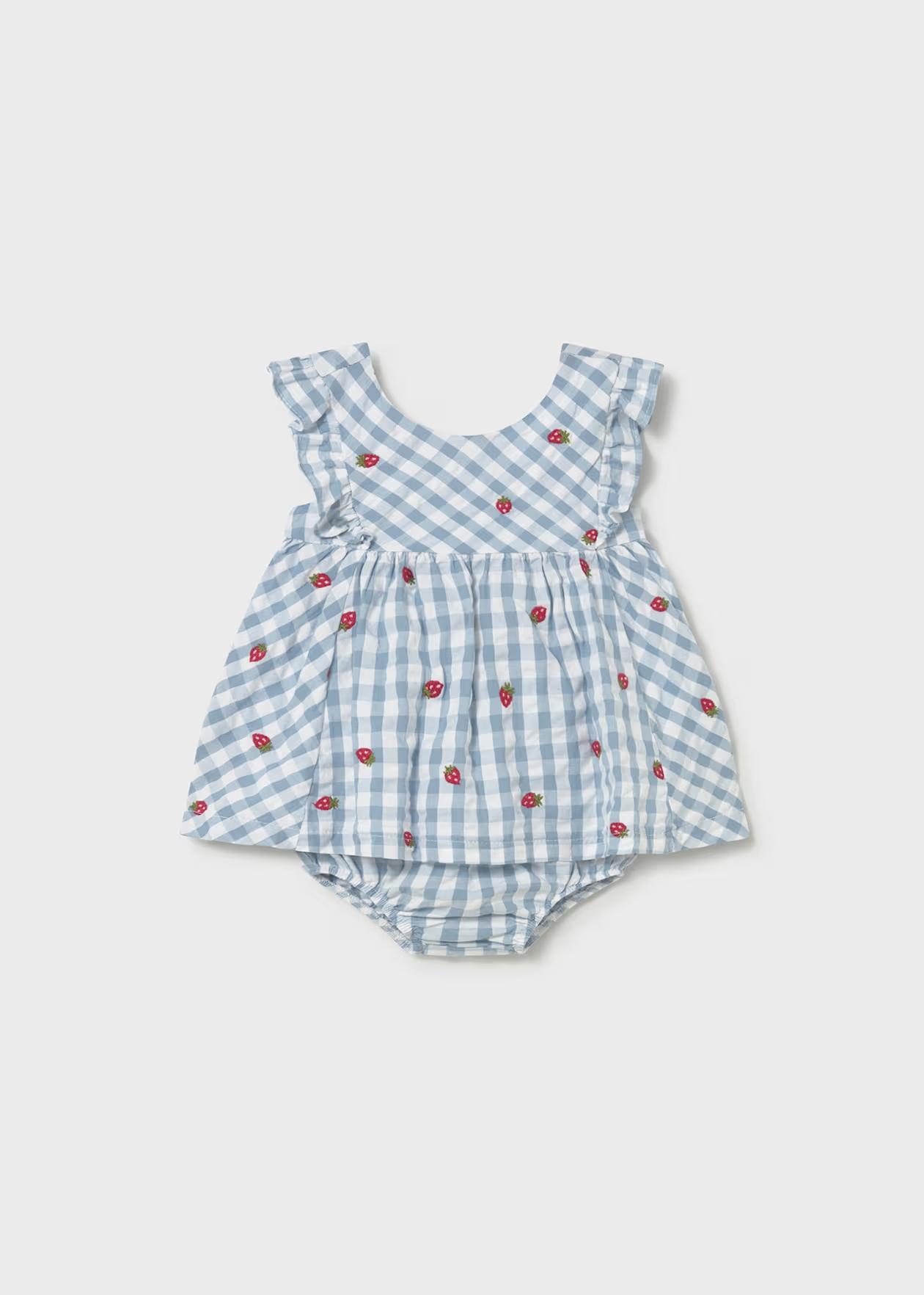 Mayoral Newborn Girl Printed Dress with Bloomers Lagoon Little Sprout