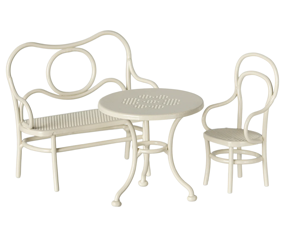 Cafe Set, Mouse, Small - Off White-Little Sprout