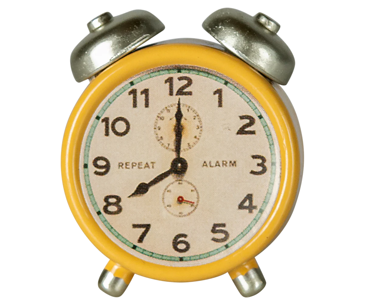 Alarm Clock, Mouse - Yellow