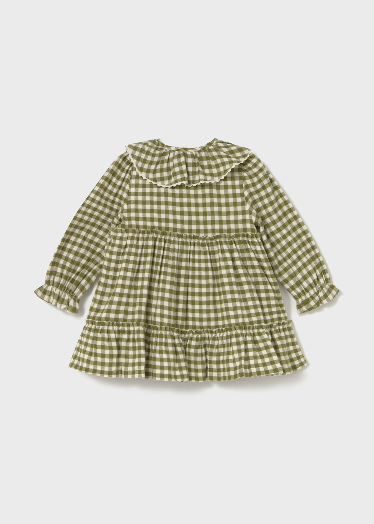 Baby Gingham Dress Bay Leaf
