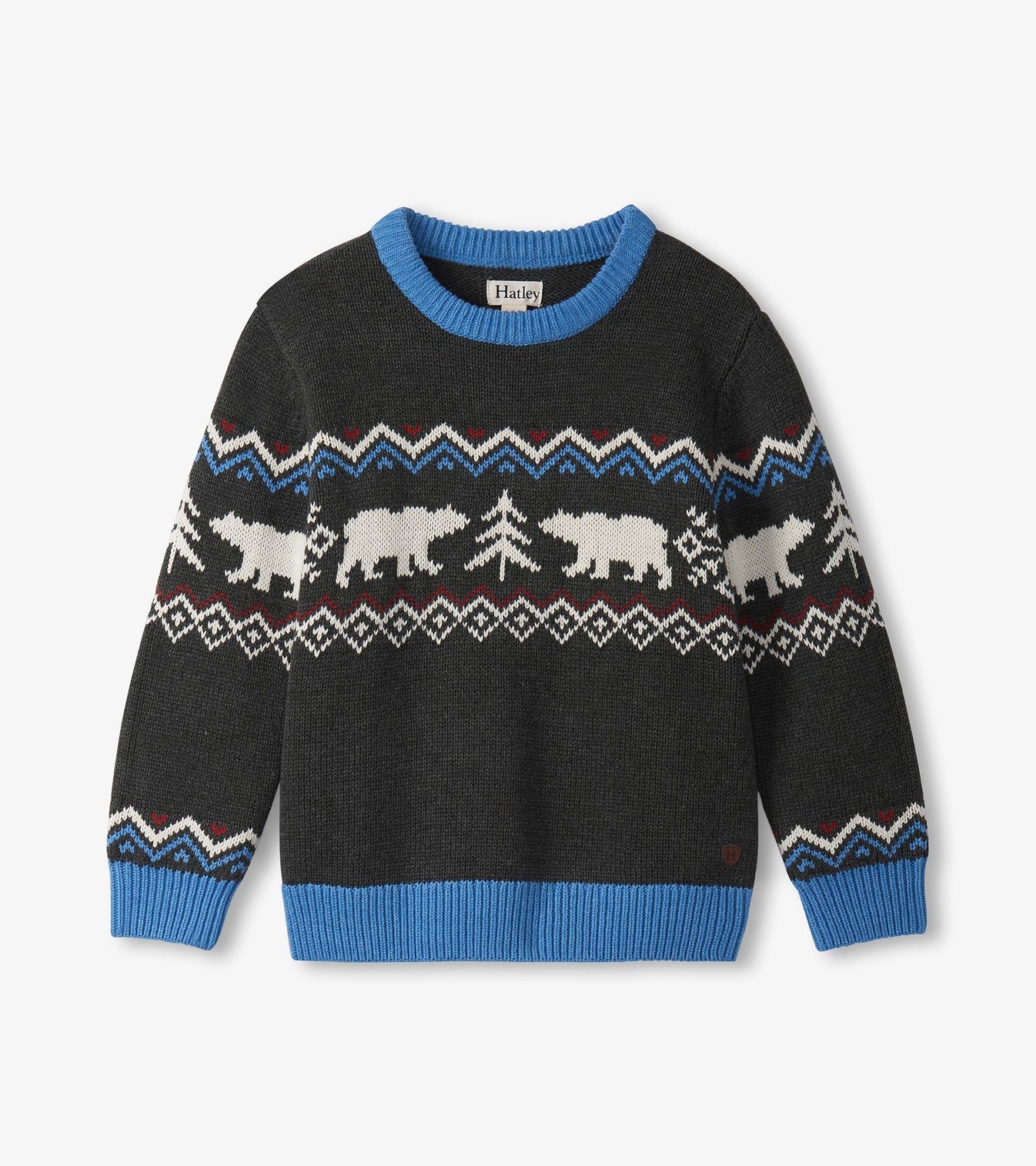 Polar Winter Crew Neck Sweater - Charcoal Melange