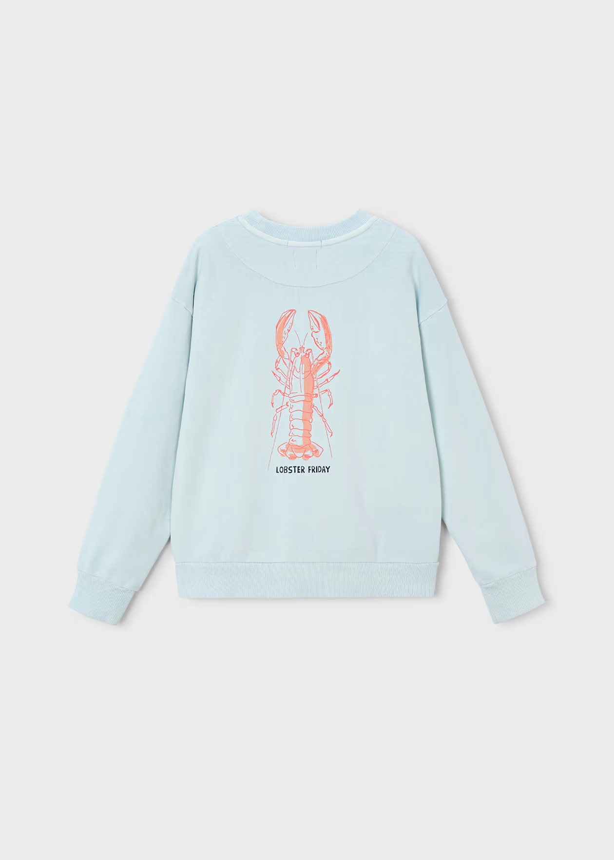 Boston Kids Lobster Graphic Sweatshirt - Sky Blue