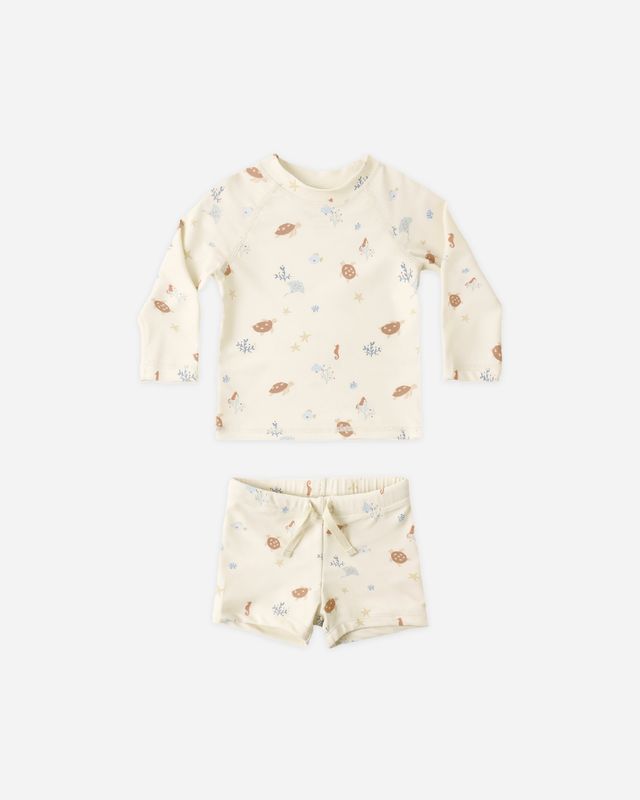 Rylee and Cru Boys Rashguard Set Aquatic Little Sprout