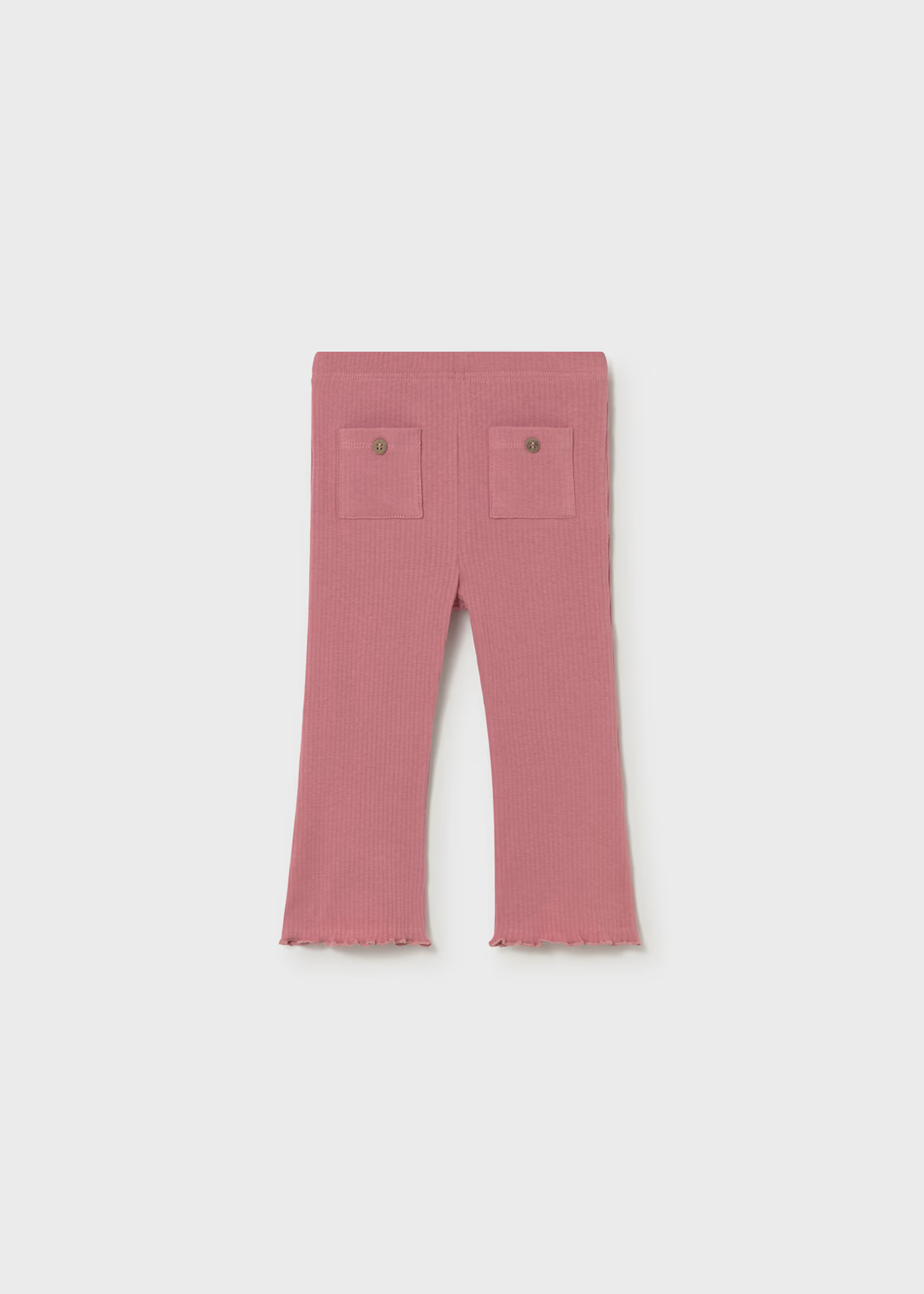 Mayoral Baby Flare Rib Knit Leggings Blush Little Sprout