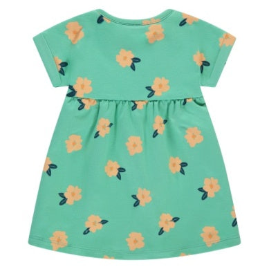 Baby Girls Short Sleeve Dress - Seafoam