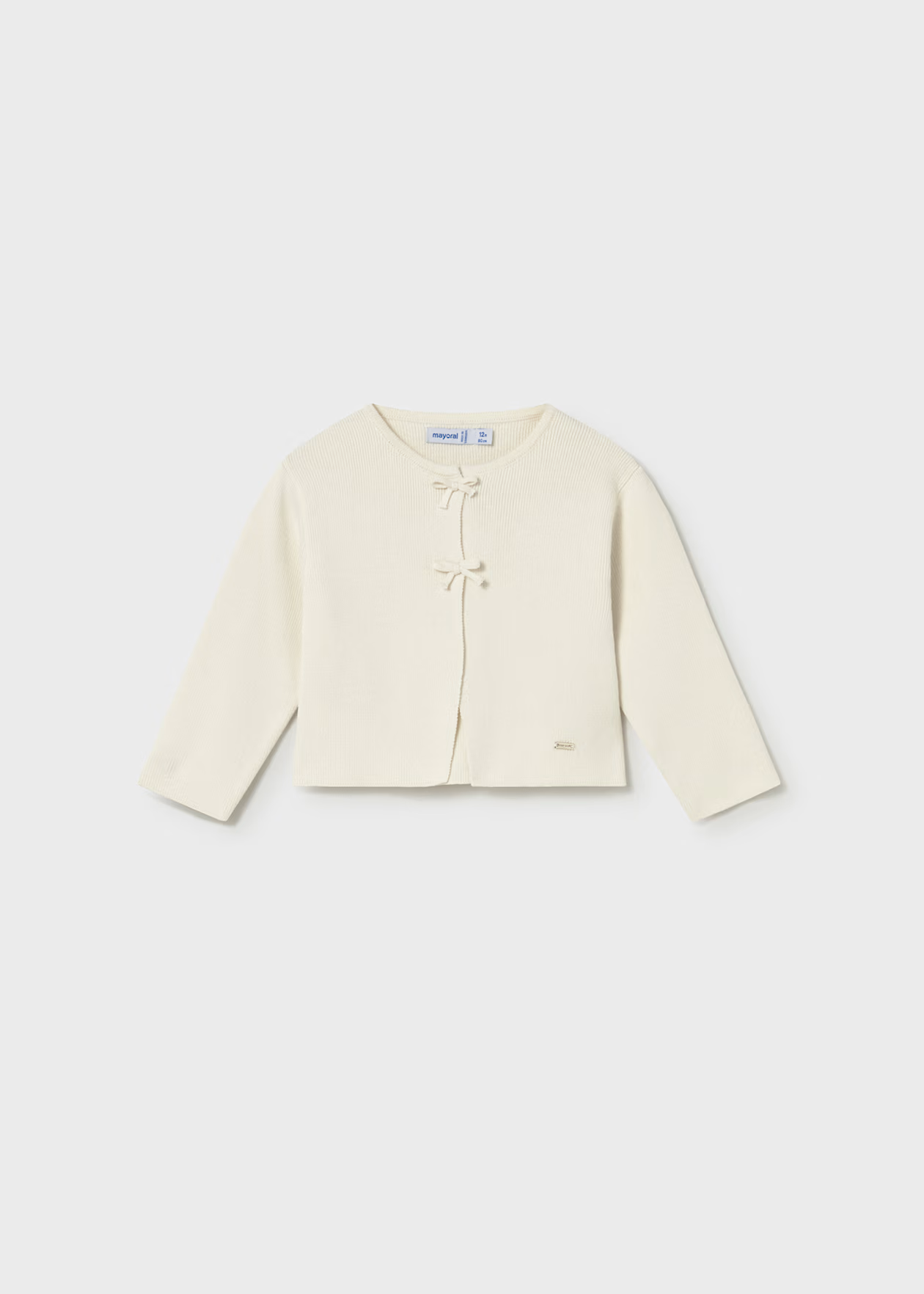 Mayoral Baby Bow Cardigan Bone Little Sprout