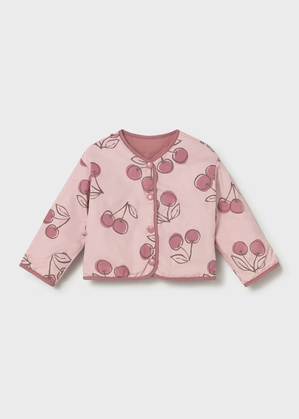 Baby Print Reversible Windbreaker - Blush
