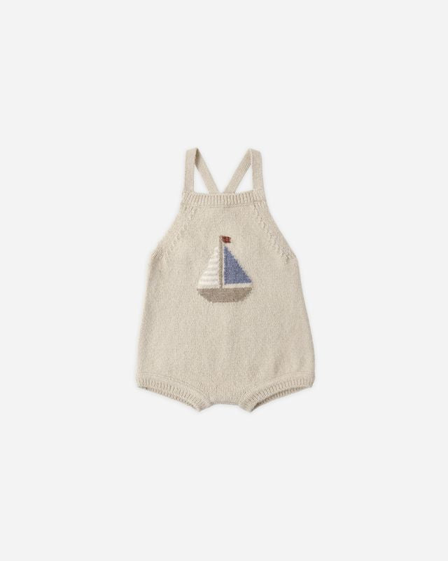 Rylee and Cru Fisher Romper Sailboat Little Sprout