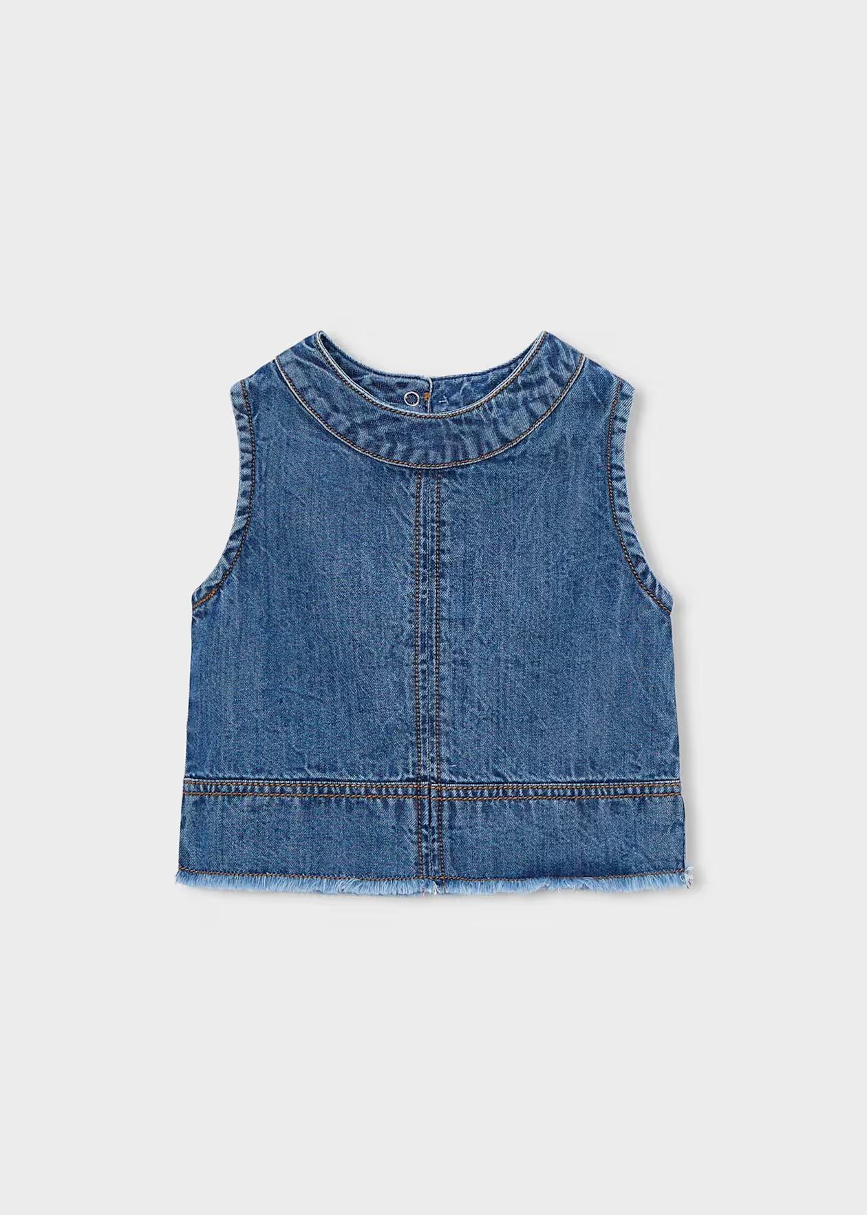 Mayoral Girl Denim Top Dark Little Sprout