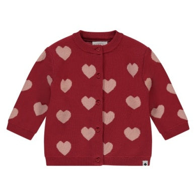 Baby Girl Heart Cardigan Scarlet Little Sprout