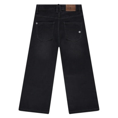 Wide Leg Denim - Dark Grey