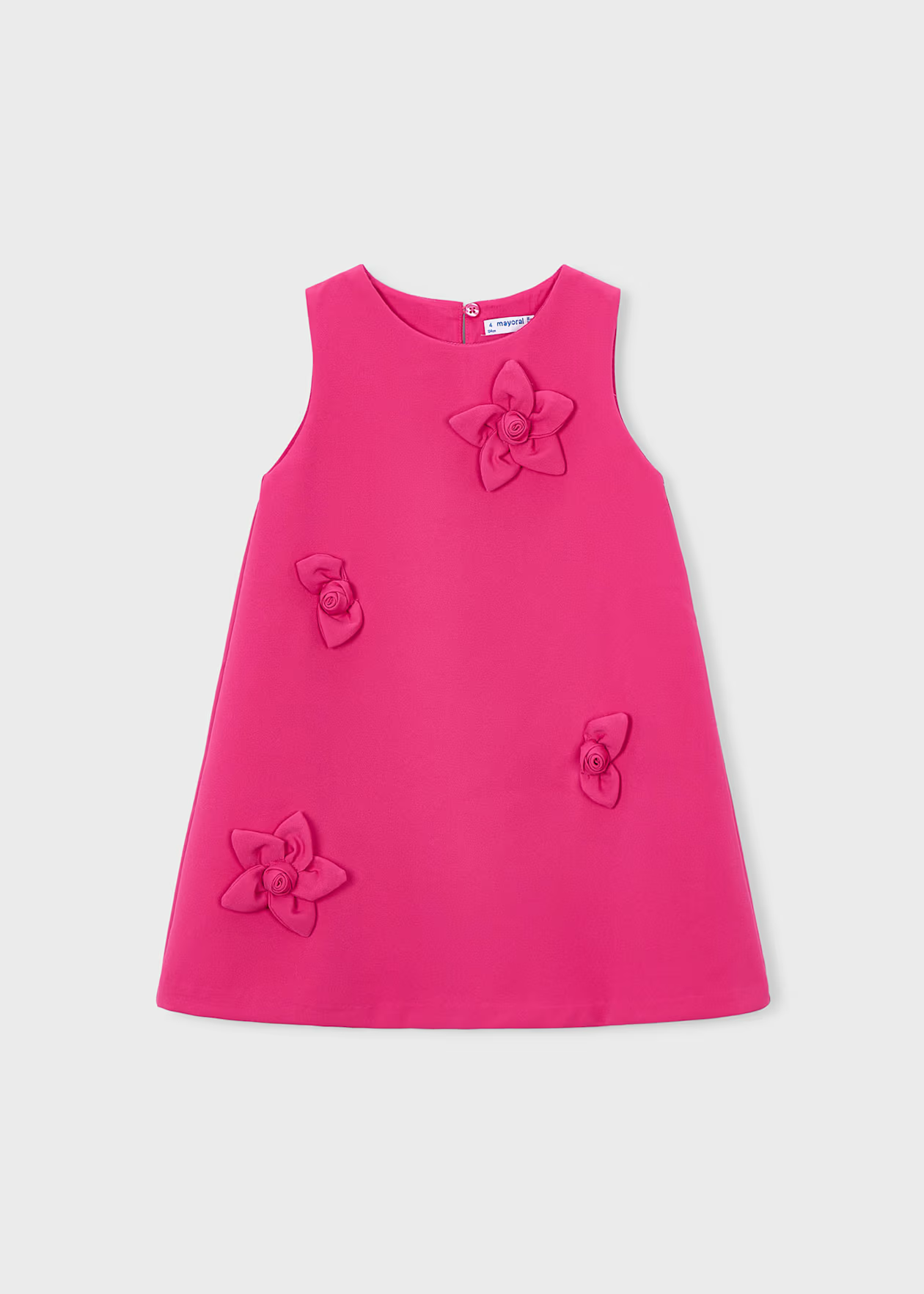 Mayoral Flower Applique Dress Carnation Little Sprout