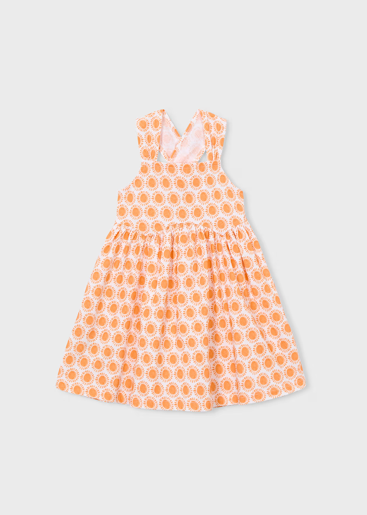 Mayoral girl Printed Dress Pumpkin Little Sprout