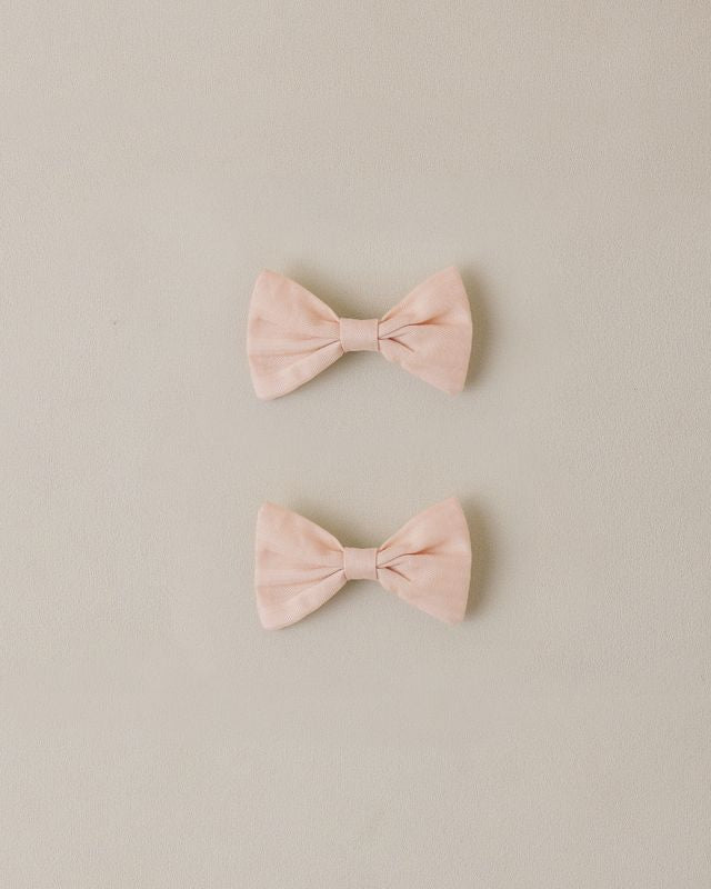 Noralee Little Bow Clips Blush Little Sprout
