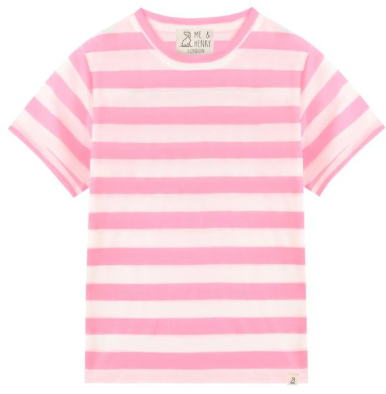 Camber Tee Neon Pink ME and Henry Little Sprout