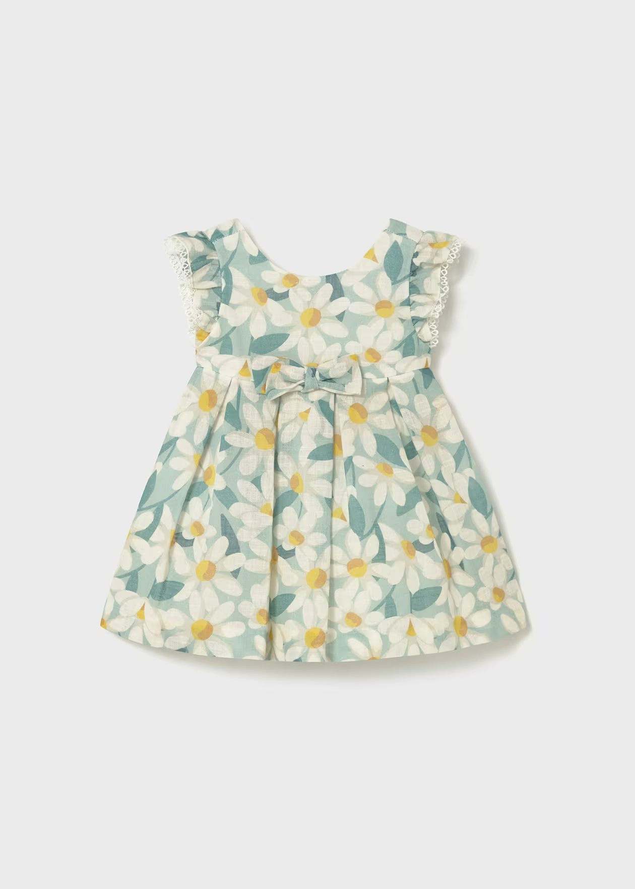 Mayoral Baby Floral Print Ruffled Dress Lake Little Sprout