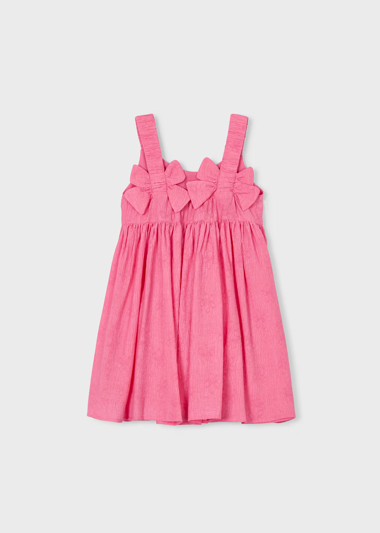Back Flower Dress - Geranium
