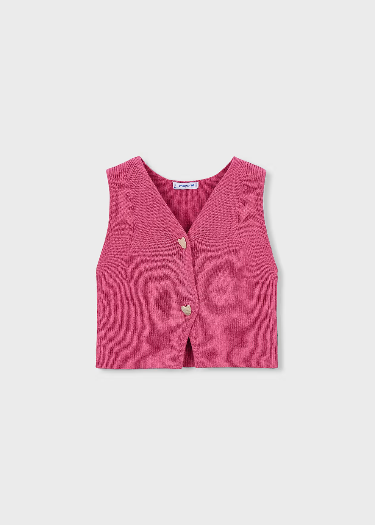 Mayoral Girls Sweater Vest Petal Little Sprout