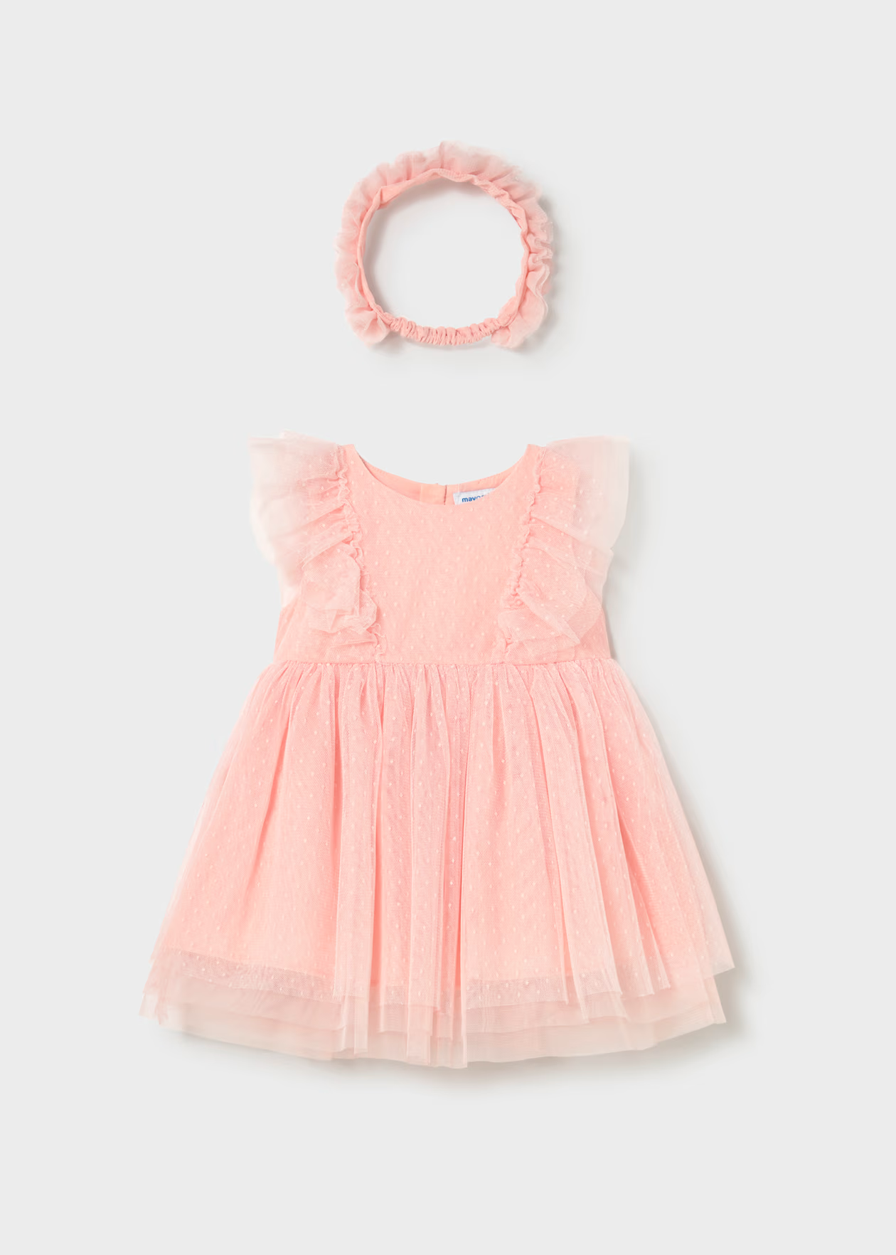Mayoral Baby Girl Tulle Dress with Headband blossom Little Sprout